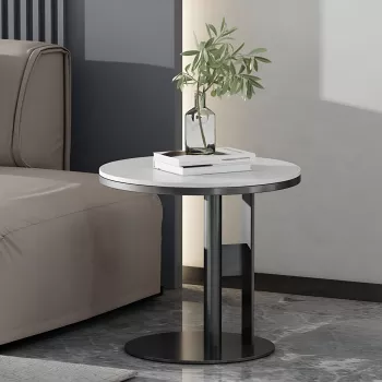 Round Nordic Minimalist Side Table: Sizing & Styling