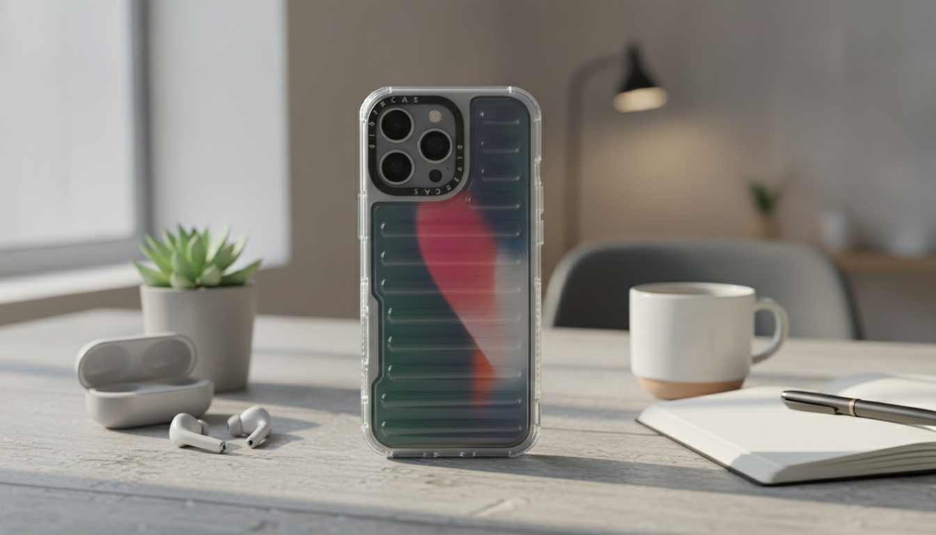 Clear Drop-Protection Case for iPhone 16–12 (Slim)