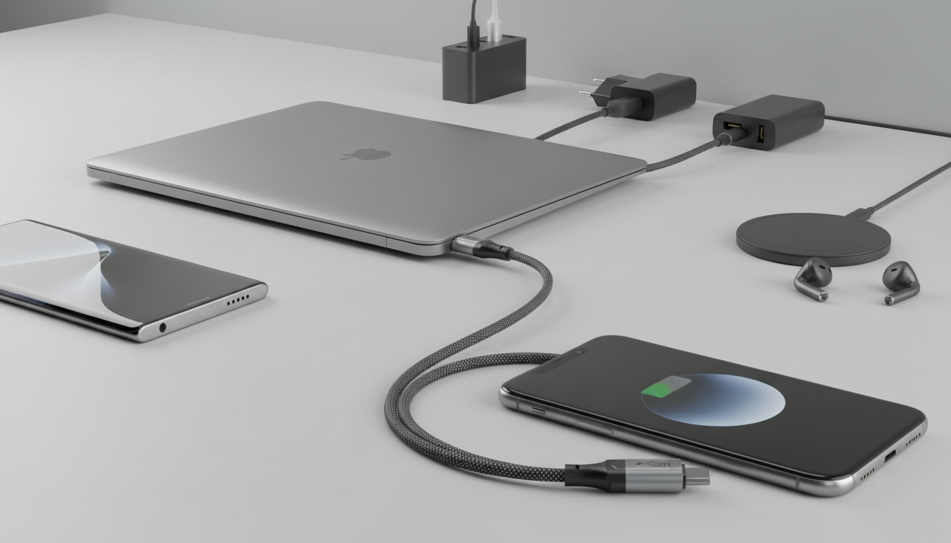 60W USB-C to USB-C Cable for iPhone: Fast Charge & Fit