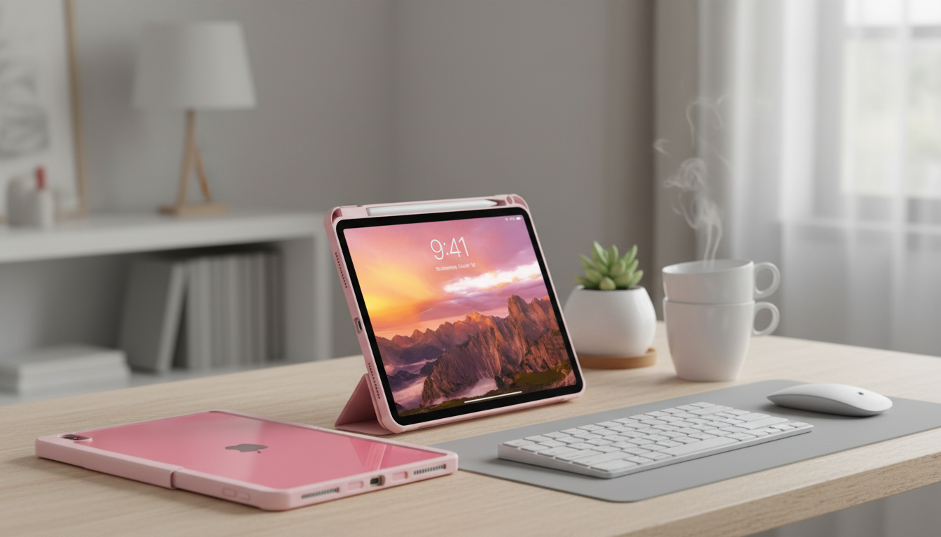 Clear iPad Case with Pencil Holder: Slim, Drop-Ready