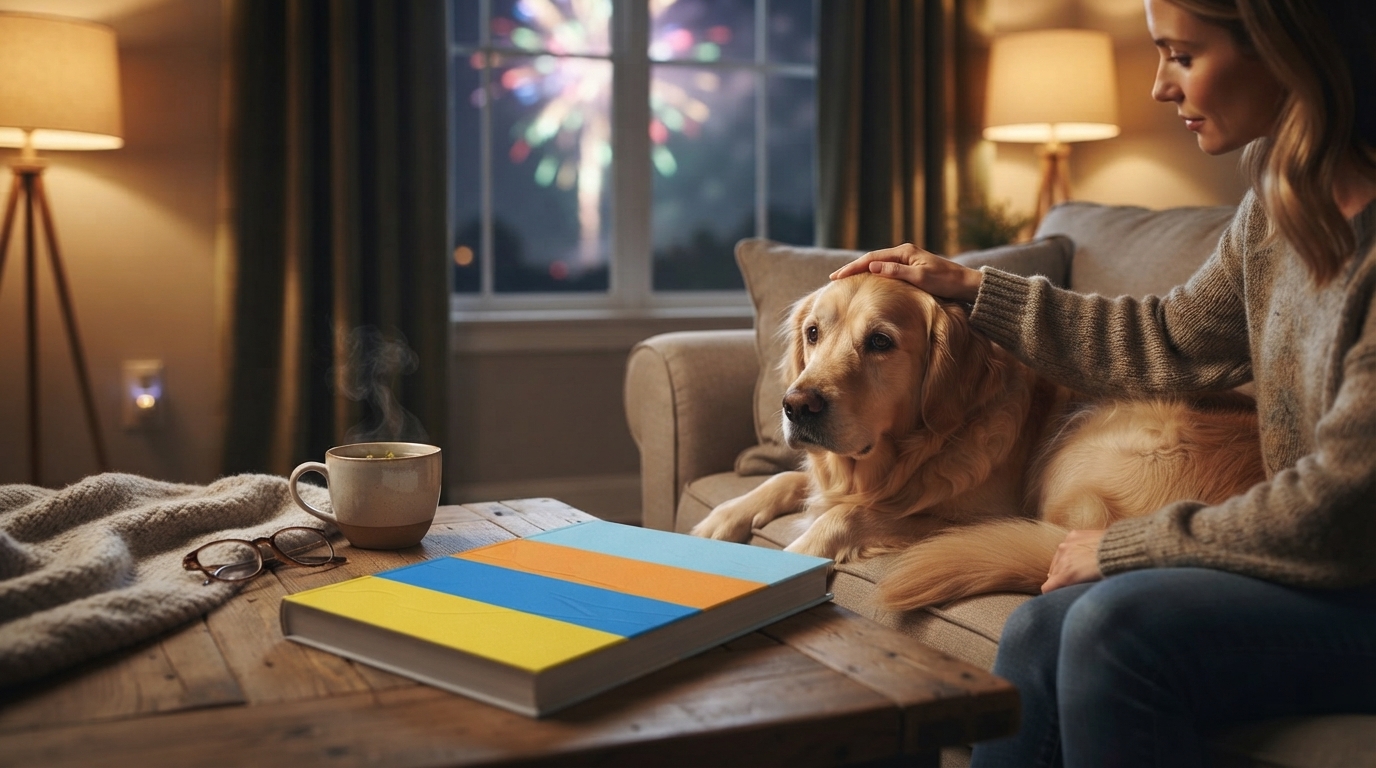 Fireworks Dog Anxiety: Calm Plan Before, During & After