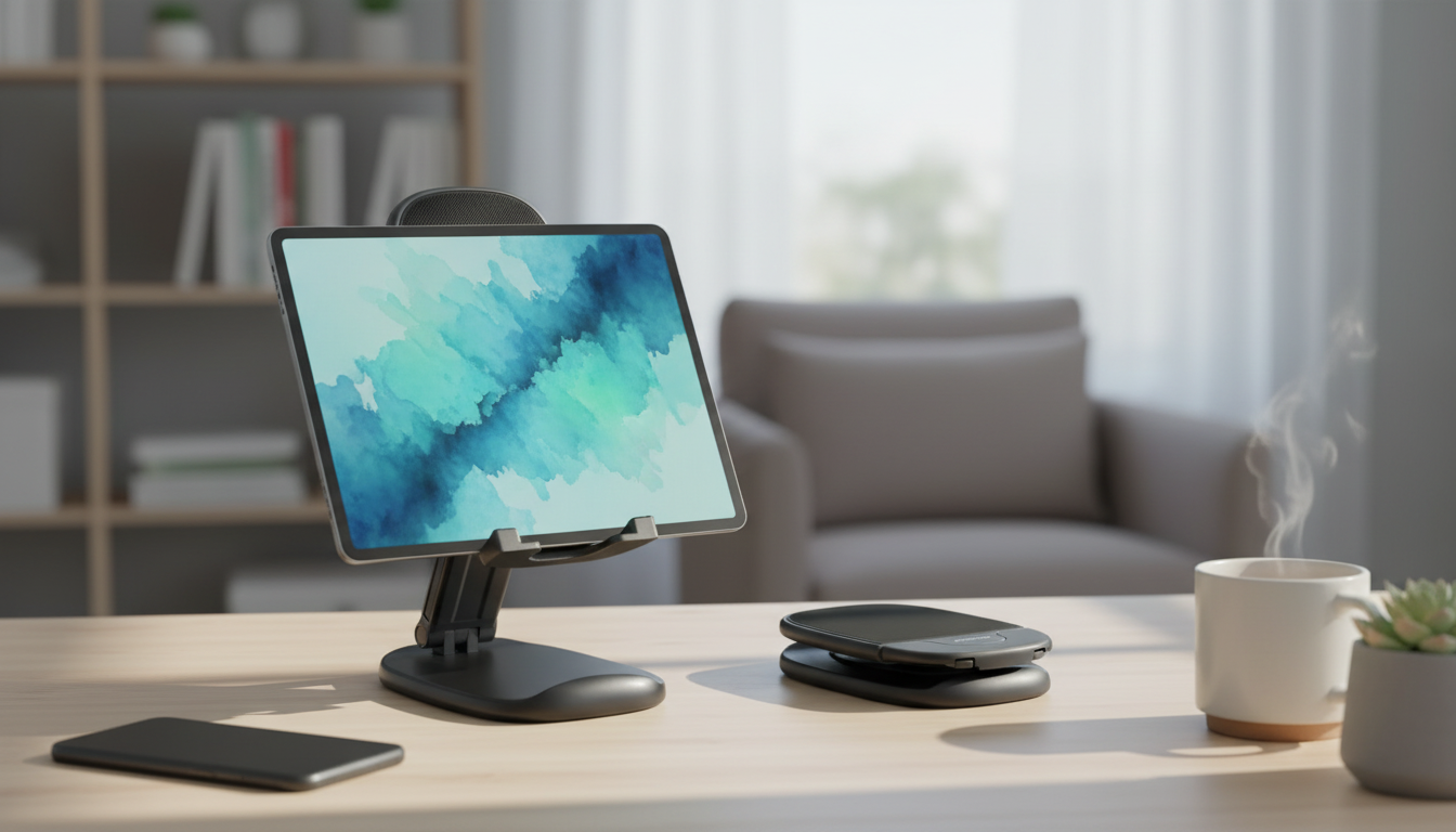 Foldable Adjustable Stand for iPhone & iPad (4.7–11)