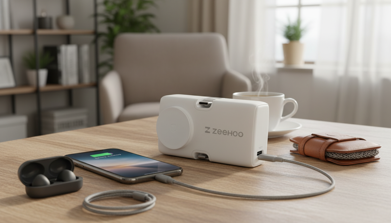 Pocket 3-in-1 Power Bank: Wireless Charging for Apple