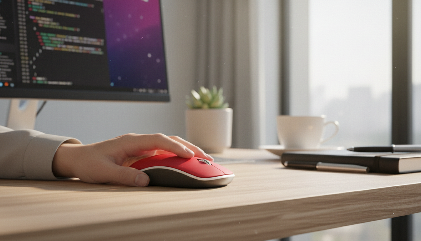 Quiet 4-Button Wireless Mouse for Mac: Mute Clicks
