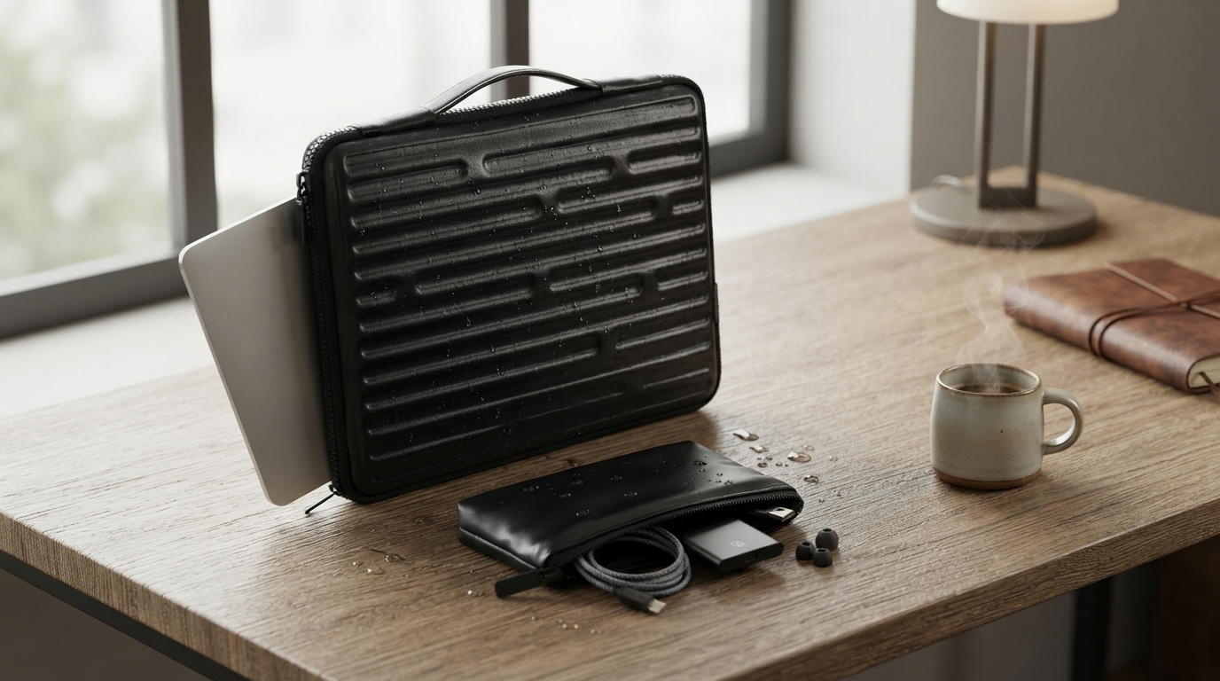 Water-Resistant MacBook Sleeve + Accessory Pouch Guide