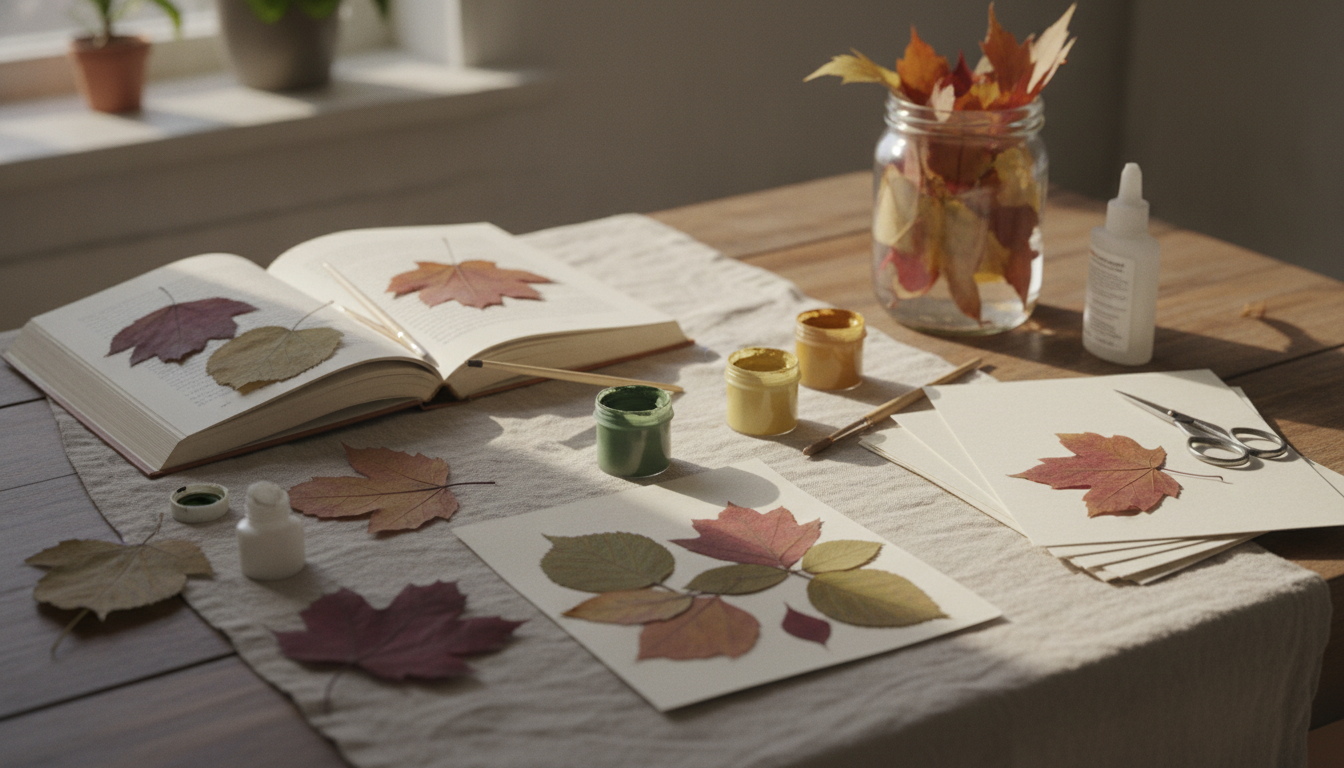 Leaf Art Projects: Press, Print & Collage (Printable)