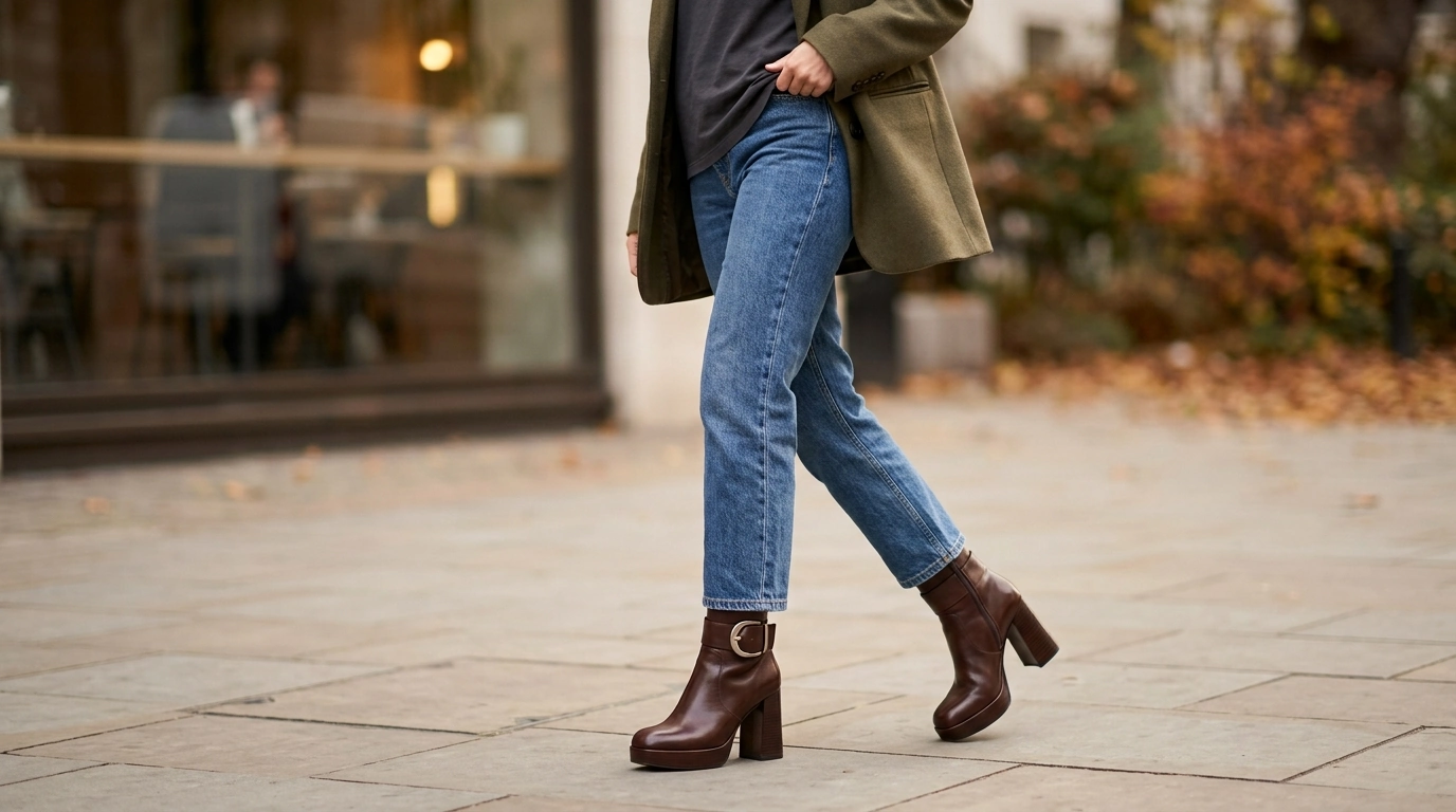Retro Buckle Platform Ankle Boots: Fit, Style & Care